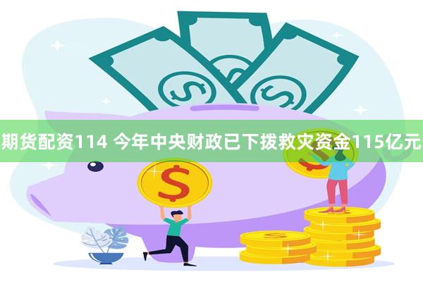 期货配资114 今年中央财政已下拨救灾资金115亿元