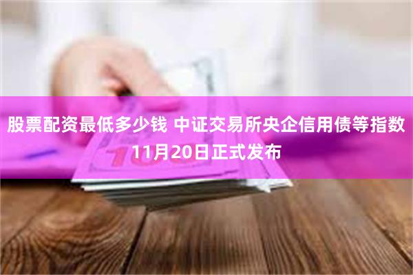 股票配资最低多少钱 中证交易所央企信用债等指数11月20日正式发布