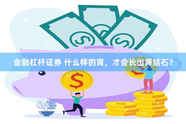 金融杠杆证券 什么样的肾，才会长出肾结石？