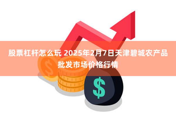 股票杠杆怎么玩 2025年2月7日天津碧城农产品批发市场价格行情